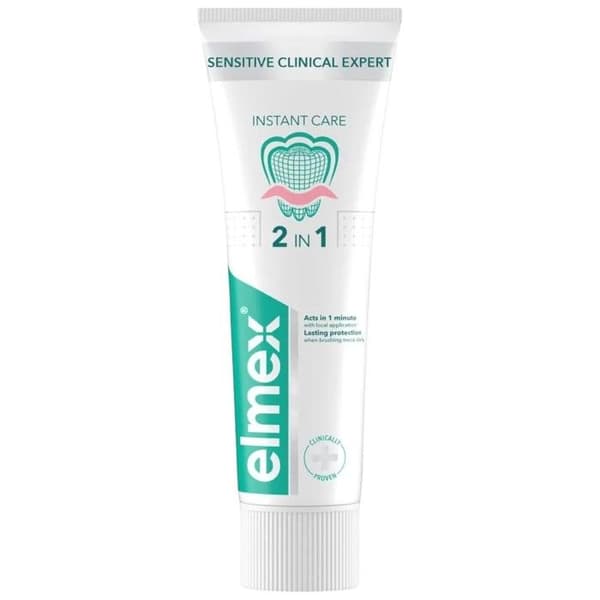Elmex Sensitive Plus Clinical Expert Instant Care Tandkräm 75 ml