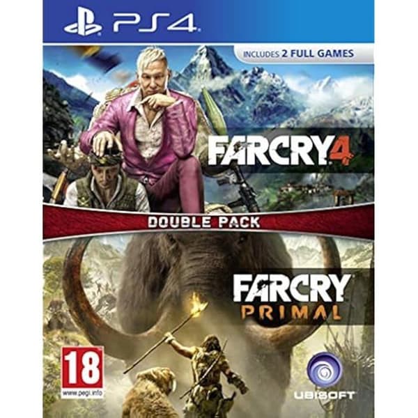 Videospilpakke - Ubisoft - Far Cry Primal og Far Cry 4 - Action - PS4 - Blu-Ray Bundle
