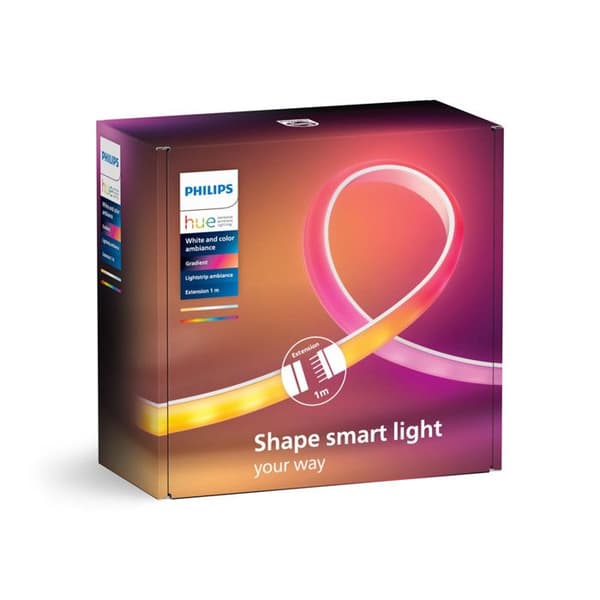 Philips Hue Gradient Lightstrip 1m Förlängning LED Smart Bluetooth Zigbee Flerfärgad
