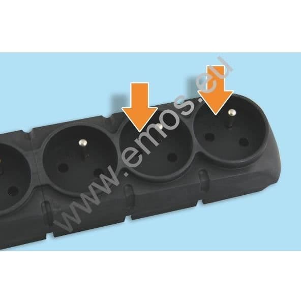 Emos P53872, Sort, Sort, 10 A, 600 g, 3 m