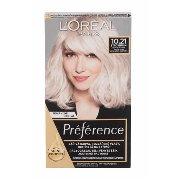 60ml Loréal Paris Preference, 10.21 Stockholm, Hårfärg