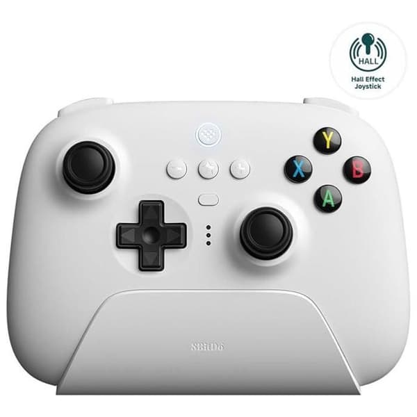 8BitDo Ultimate 2.4G Trådlös HALL EFFEKT - Vit Edition