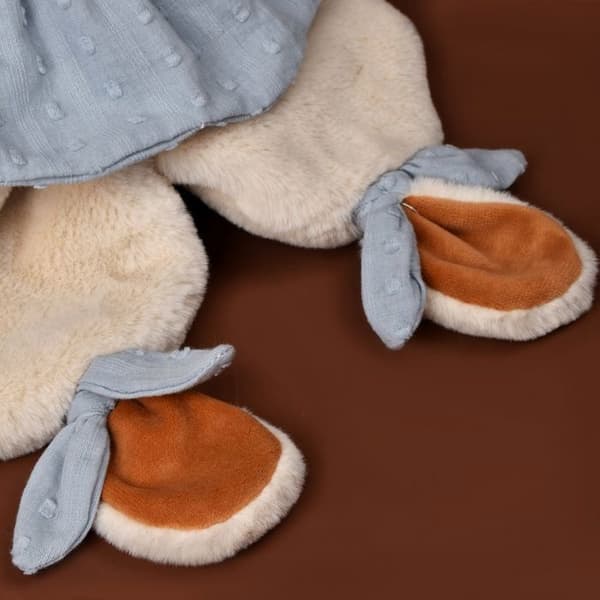 Doudou flad Ræv Timo sensorisk 29cm - DOUDOU ET COMPAGNIE - BAMSE/Doudous - Orange - Polyester / Bomuld