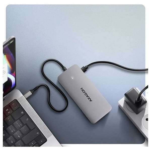 AXAGON USB-C® dockingstation USB-C® strømforsyning