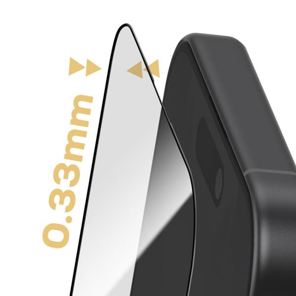 Tempereret Glas - TACTICAL - iPhone 17 - Ultra Modstandsdygtig - Stødabsorberende - 5D Sort Transparent
