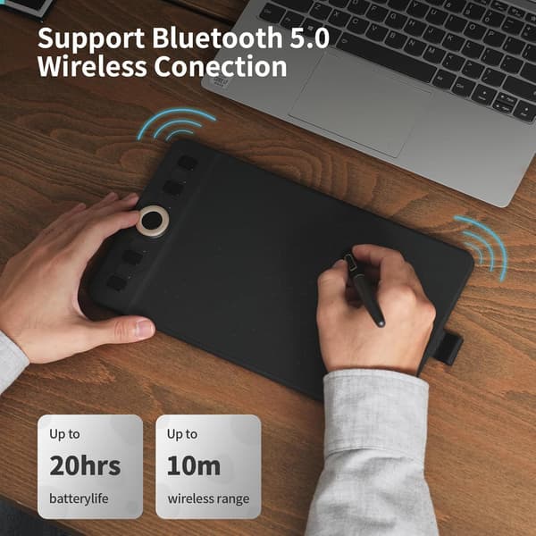 Bluetooth-grafiikkatabletti 8 painiketta
