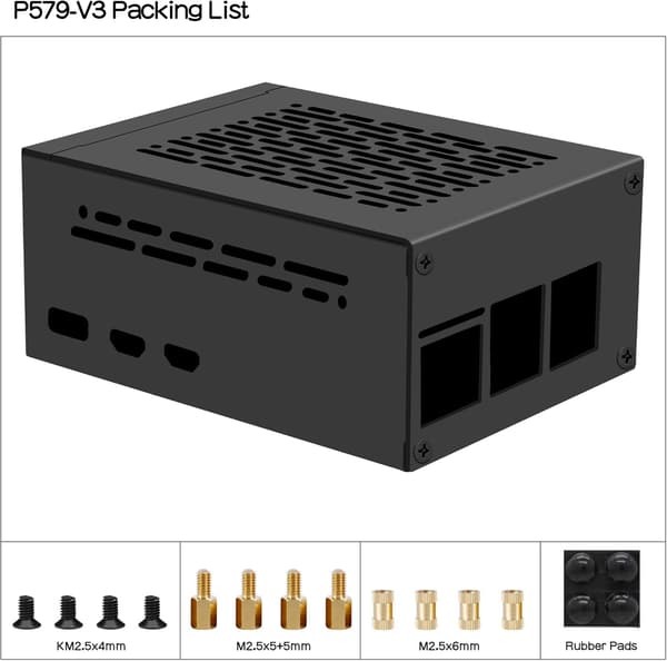 NÖRDIC Raspberry Pi 5-chassi med stöd för PCIe M.2 NVMe SSD