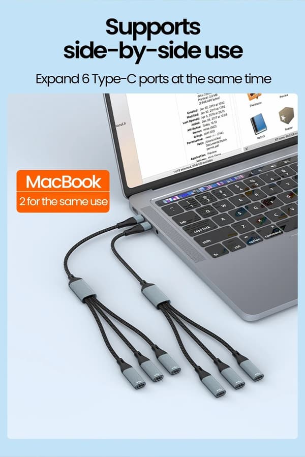 NÖRDIC USB-C-keskitin USB-C - 3xUSB-C