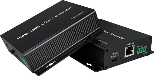NÖRDIC USB3.2 Extender 5Gbps 2xUSB-A + 2xUSB-C opptil 100m