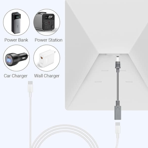 STARLINK Mini DC5.5x2.1 han til USB-C hun 20cm