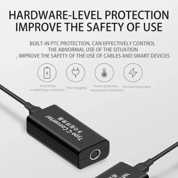 NÖRDIC USB-C till DC 4.5x3.0mm adapter