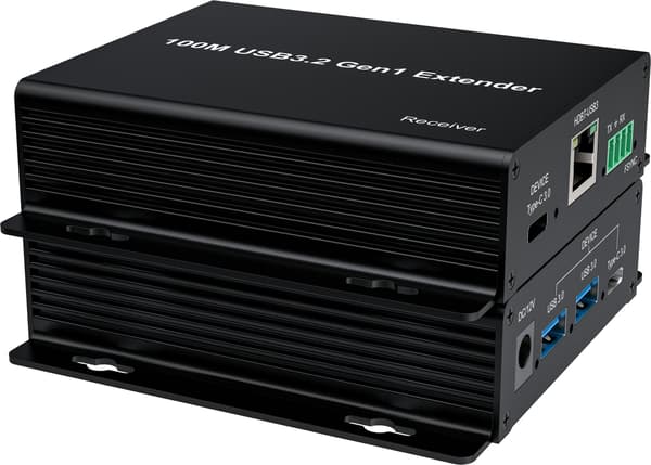 NÖRDIC USB3.2 Extender 5Gbps 2xUSB-A + 2xUSB-C opptil 100m