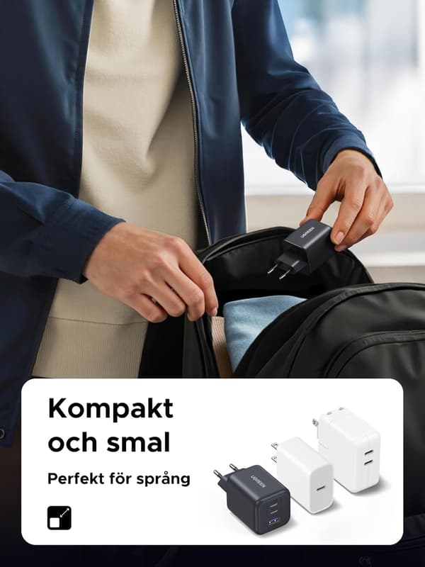 UGREEN 45W USB C-lader 3-porter, PPS hurtiglader
