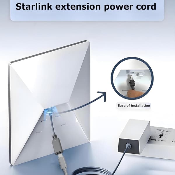 STARLINK Mini DC5.5x2.1 han til USB-C hun 20cm