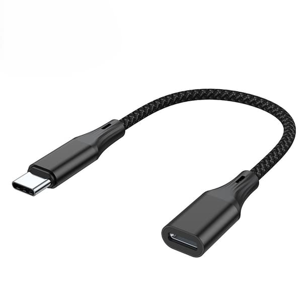 NÖRDIC USB-C uros-Lightning naaras -adapteri 15cm