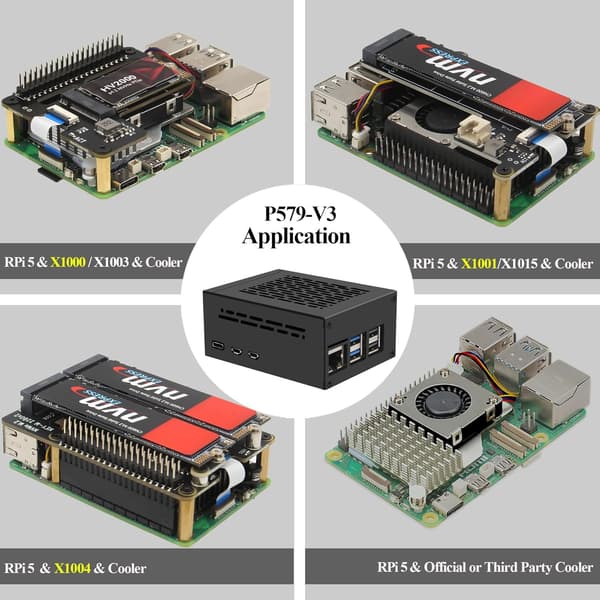 NÖRDIC Raspberry Pi 5 -kotelo tukee PCIe M.2 NVMe SSD -levyä