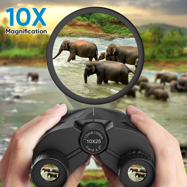 APEXEL 10x25 High Powered Zoom Mini Binoculars