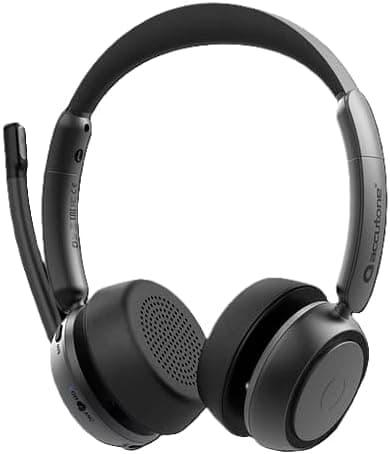 Accutone Sonar 85 Bluetooth trådlöst headset med mikrofon, Bluetooth-headset med aktiv brusreducering