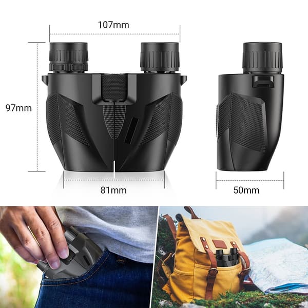 APEXEL 10x25 High Powered Zoom Mini Binoculars