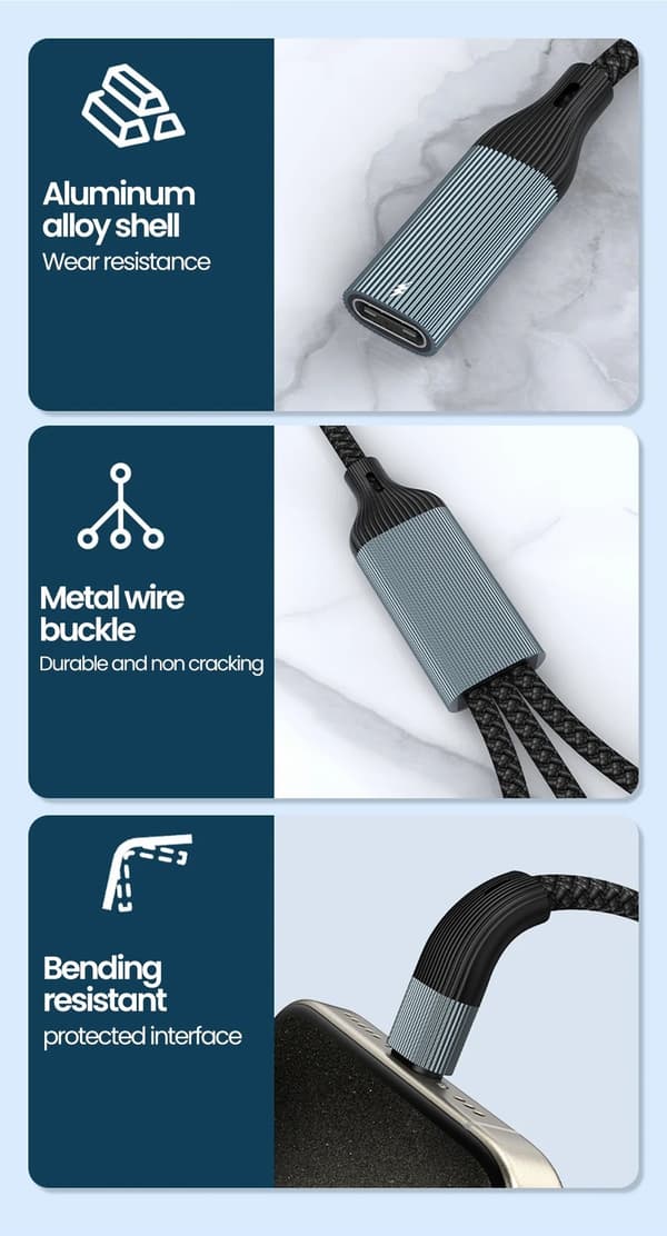 NÖRDIC USB-C-keskitin USB-C - 3xUSB-C