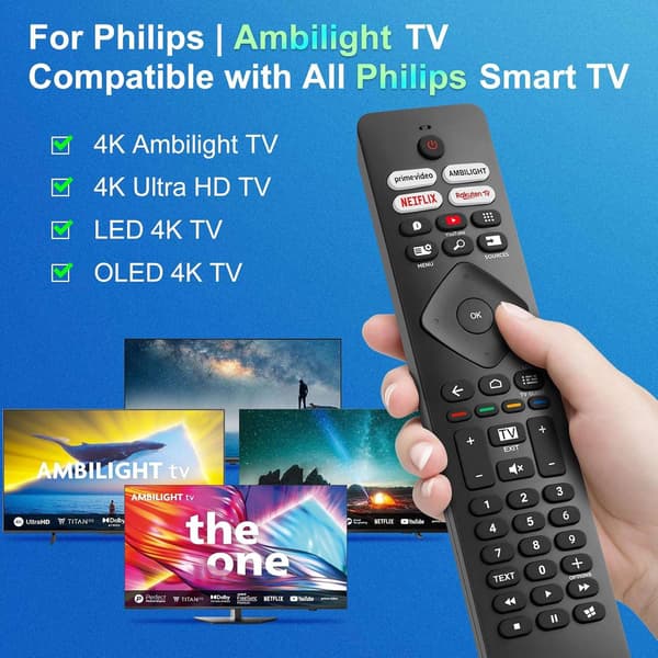 Yleiskaukosäädin Philips Ambilight Smart TV:lle