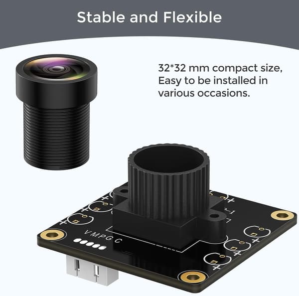 Camera Modul 1080P USB2.0 UVC 130° Wide Angle, Plug & Play for PC, Raspberry Pi, Jetson Nano and SBCs. Supports Windows, Linux, Android and Mac OS.