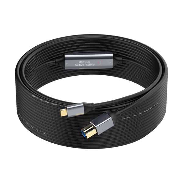 NÖRDIC USB 3.0 -kaapeli USB C - USB B 5 Gbps 10 m USB-tulostinkaapeli