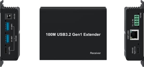 NÖRDIC USB3.2 Extender 5Gbps 2xUSB-A + 2xUSB-C opptil 100m