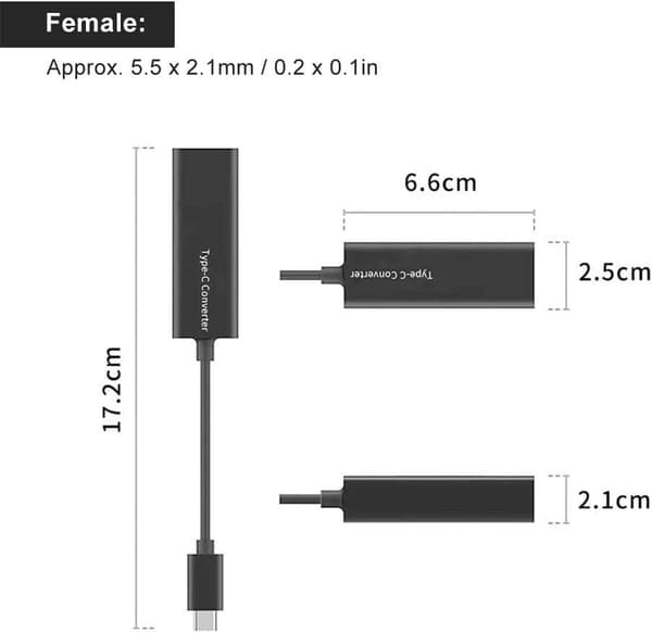 NÖRDIC USB-C till DC 7.4x5.0mm adapter