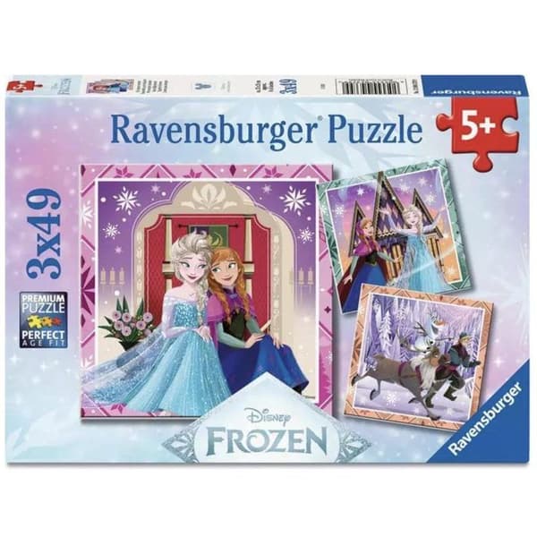 Pussel Barn 3x49 bitar - Disney Frost - Set för alltid