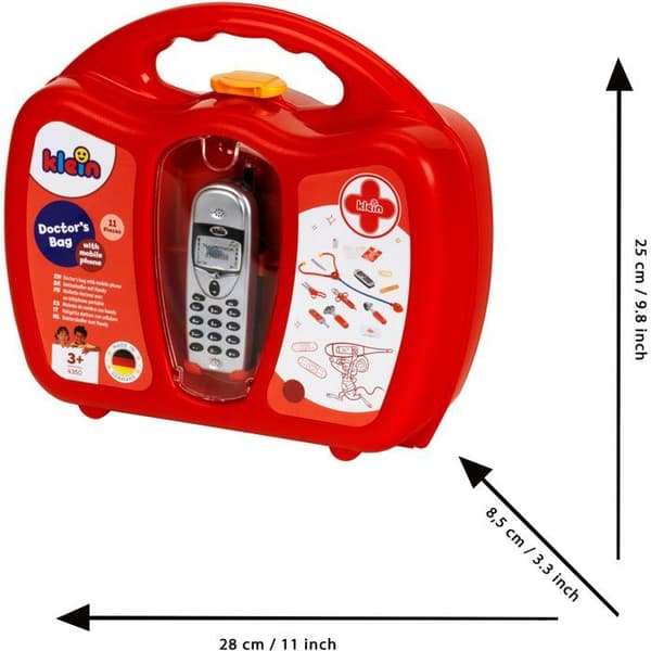 KLEIN - Doktorsväska med mobiltelefon för barn