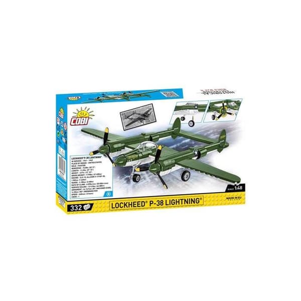 Modell - COBI - Lockheed P-38 Lightning - 332 delar - Att montera själv - Blandet