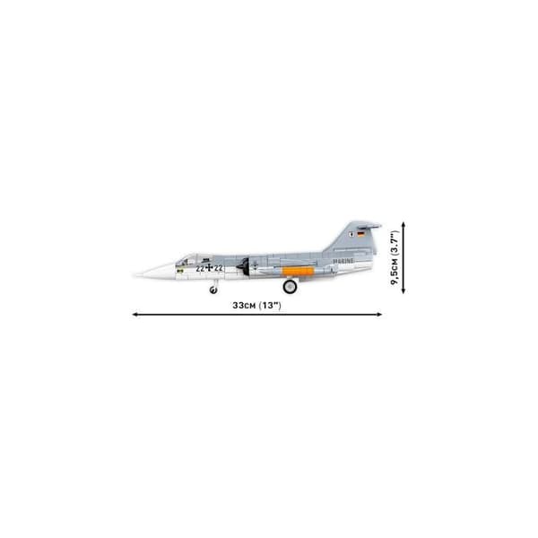 COBI -5907 LOCKHEED F-104 STARFIGHTER - BYGGSET - GRÅ