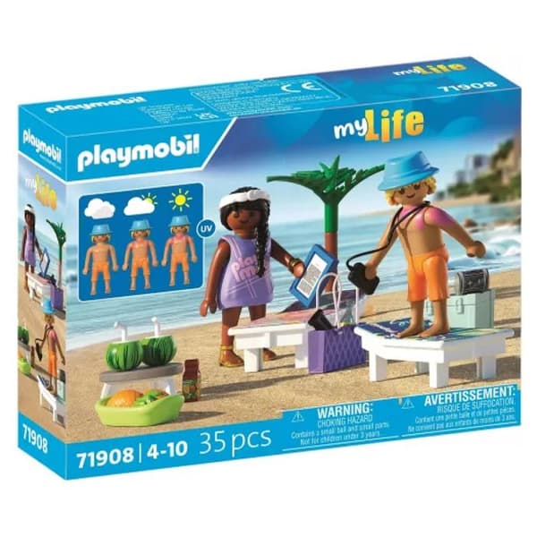 Leksak - PLAYMOBIL - 71908 - Semesterpar - Strand - Solstolar