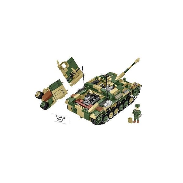 COBI 2676 - STUG III AUSF. G - BYGGSET - GRÖN