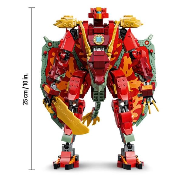 LEGO NINJAGO 71868 Braséras Transformabla Drakrobot - 2-i-1 Ninja Leksak från 9 år