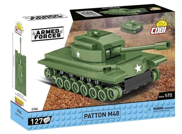 Maquette - COBI - PATTON M48 - 127 element - 1:72 - Grön