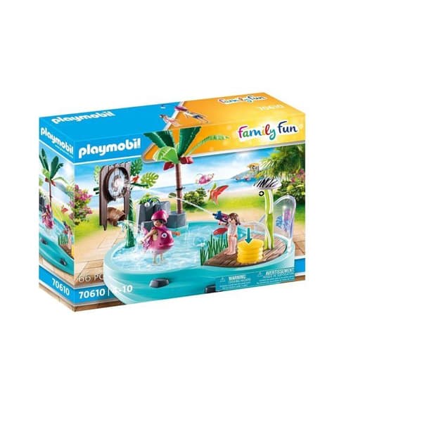Familjeglädje Pool med vattenstråle