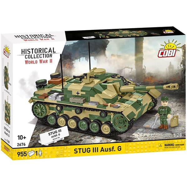 COBI 2676 - STUG III AUSF. G - BYGGSET - GRÖN