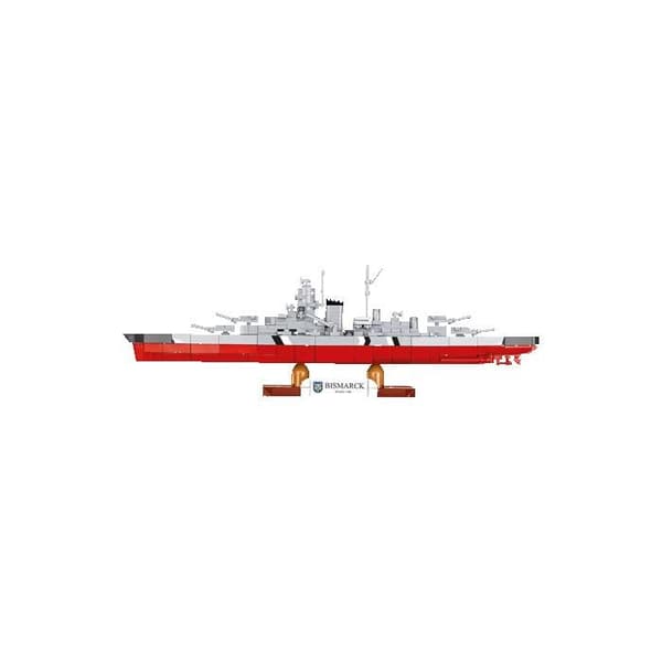 COBI 4854 - SLAGSKEPPET BISMARCK - BYGGLEK - RÖD OCH GRÅ