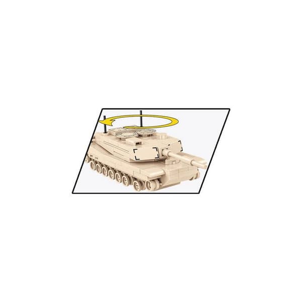 Modell - COBI - Abrams M1A2 - 1:72 - 174 delar - Beige