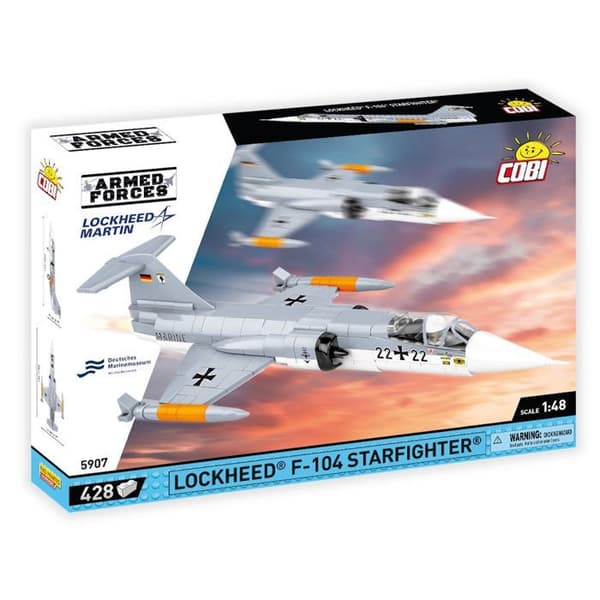 COBI -5907 LOCKHEED F-104 STARFIGHTER - BYGGSET - GRÅ