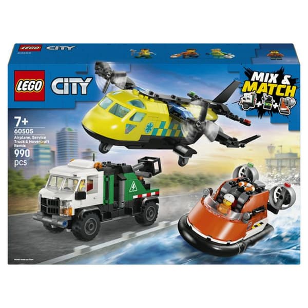 60505 Flygplan, assistanslastbil och modulär luftkudde ® City