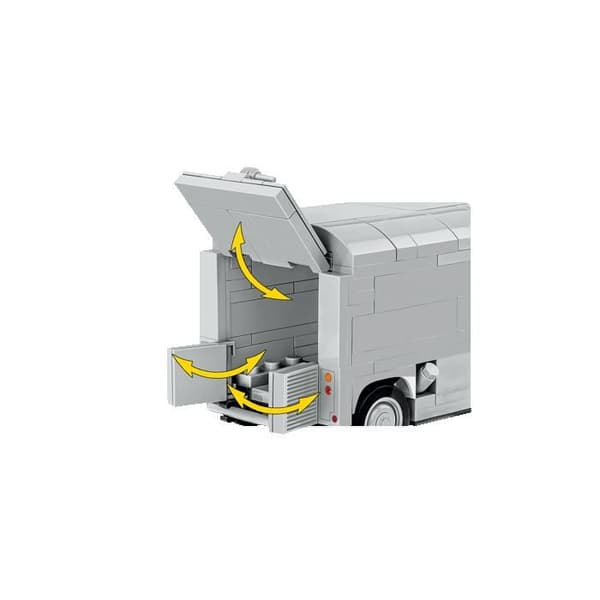 Byggset - COBI - CITROËN TYPE H - Vit - 306 g - Miniatyrreplik