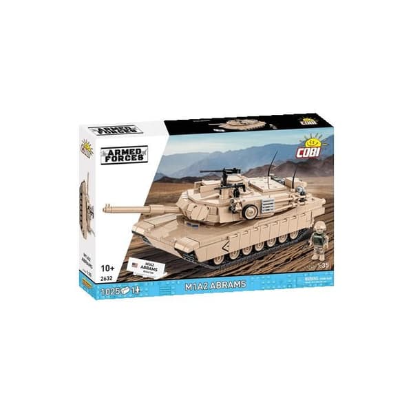 Byggset - COBI - M1A2 ABRAMS - Beige - 1,25 kg - Att montera själv