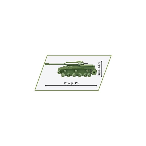 Modell - COBI - IS-2 - 130 delar - 1:72 - Grön