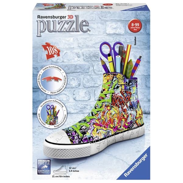 Pussel 3D 108 bitar: Graffiti Sneakersko
