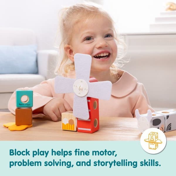 "Gårdens Vänner - 16 Delar - Blockerbara - Melissa & Doug - SPINMASTER - Från 2 År"