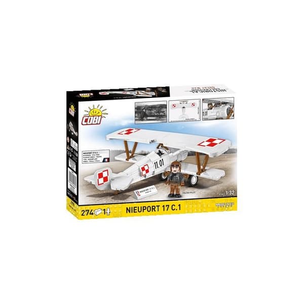 COBI 2998 NIEUPORT 17 C.1 - FLYGPLAN - BYGGSET - VIT