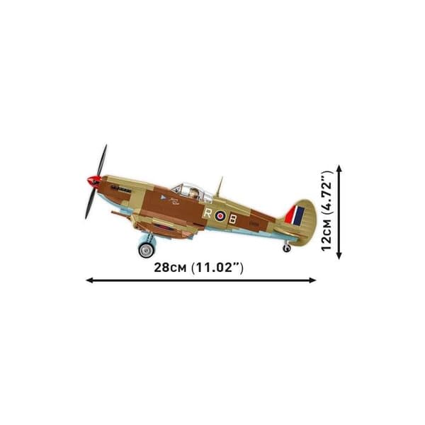 COBI 5764 - FLYGPLAN SUPERMARINE SPITFIRE Mk. IXe - BYGGSATS - BRUN